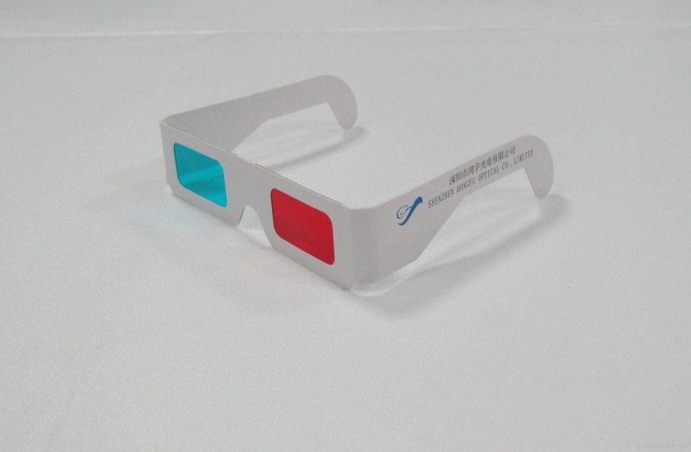 red cyan paper 3D glasses 4 color printing