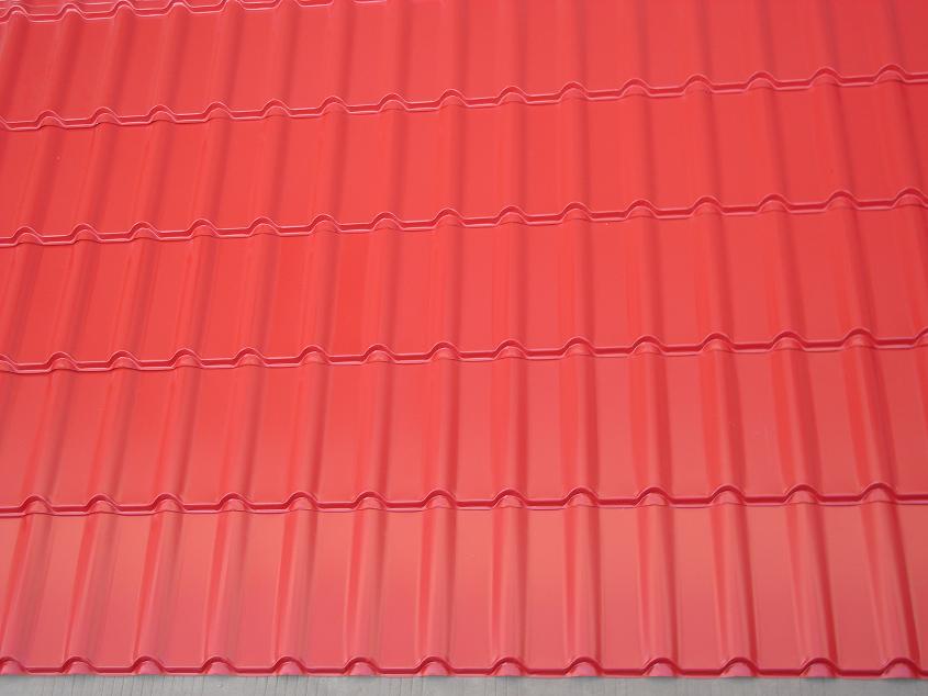 color roof tiles(compressed steel plate)