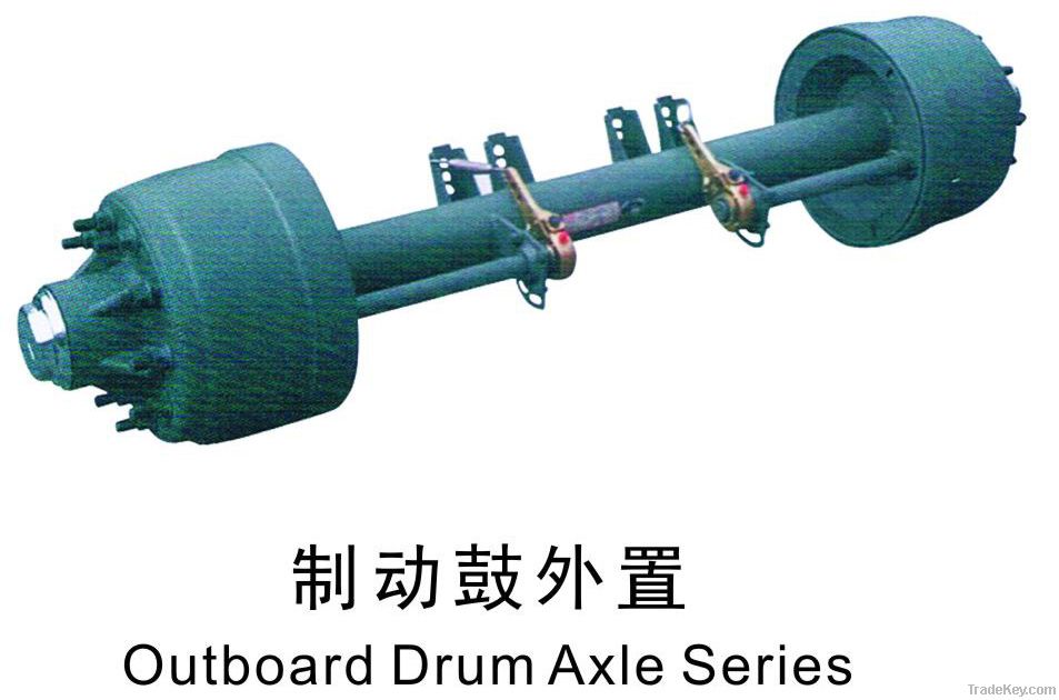 American type our-board trailer axles