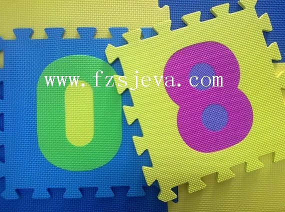 Non-toxic EVA numbers puzzle mat, numbers play mat
