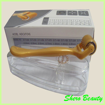 Popular Titanium Micro Needle  Derma Roller For Skin Rejuvenation