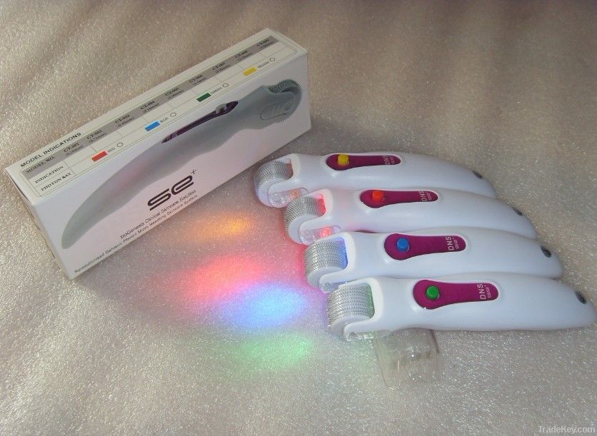 540 needles Vibration Derma Roller With LED Light