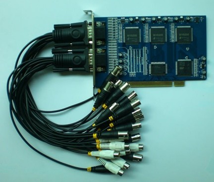 16ch video/ 8ch audio MV9200 chipset built-in DDNS DVR card