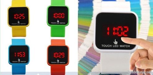 Fashion Touch LED Watch Silicone Touch Wristwatch