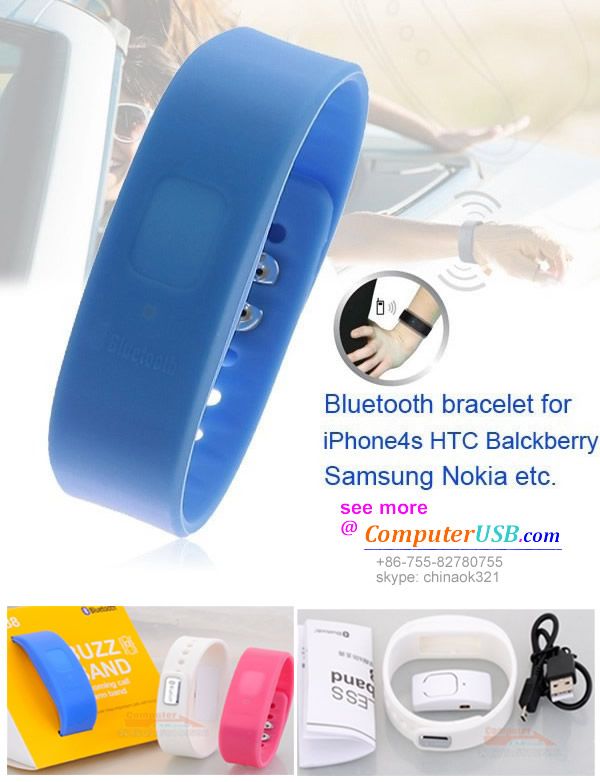 Bluetooth Bracelet Buzz Band Incoming Call Alarm Band bluetooth watch