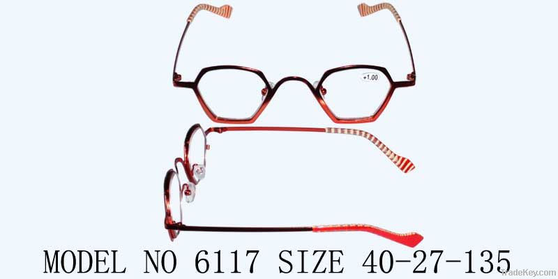 Reading glasses, eyewears.