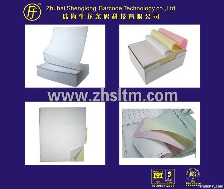 carbonless paper continuous form