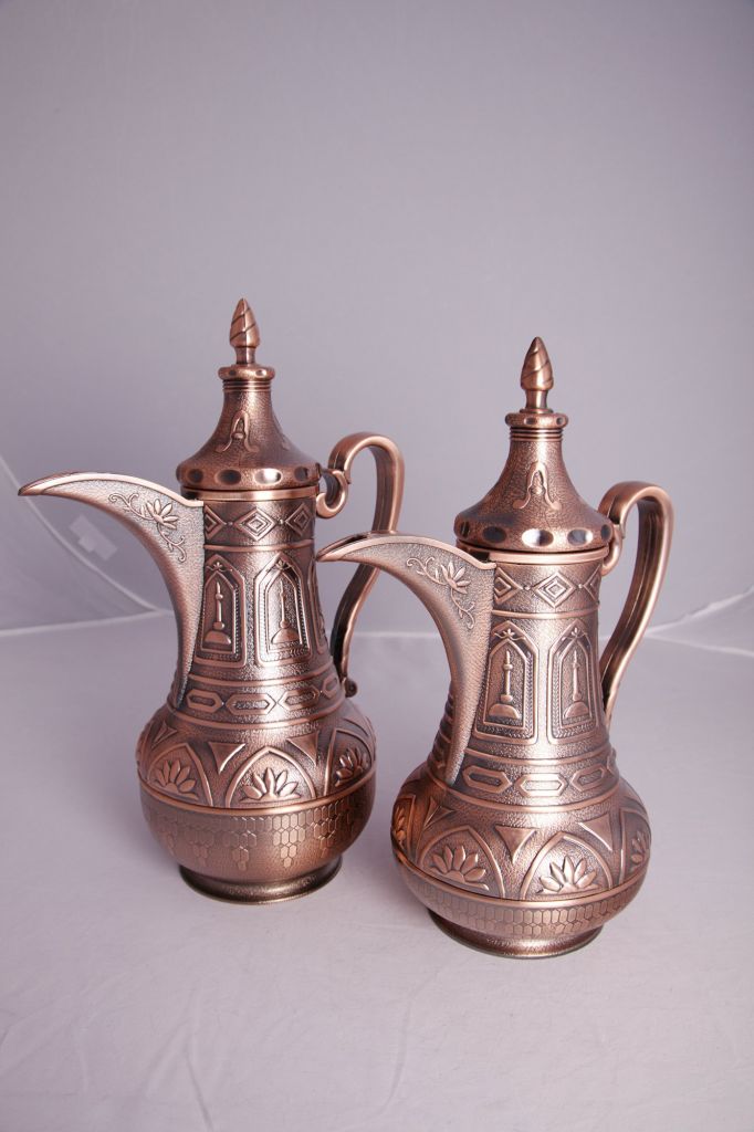 Arabic Style Dallah Vacuum Tea Pot with Glass Refill