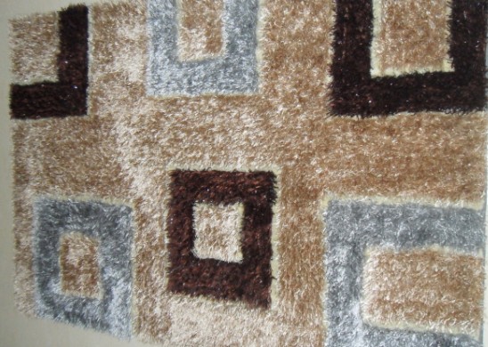 hand tufted shaggy polyester carpet