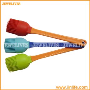 Silicone BBQ brushes with plastic handle