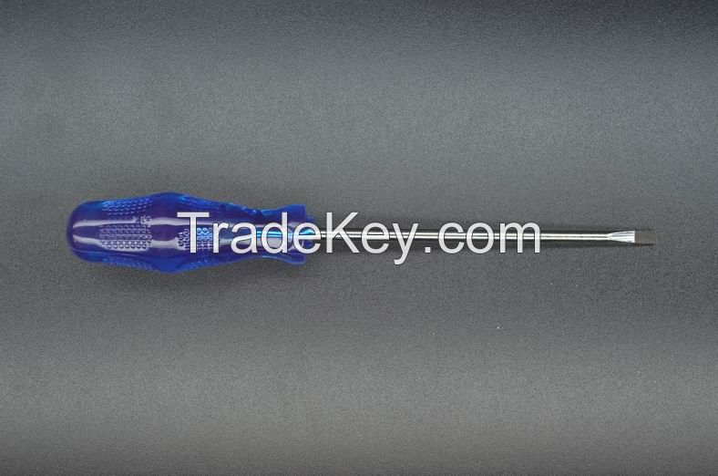 NIDA crystal plastic handle slotted screwdriver