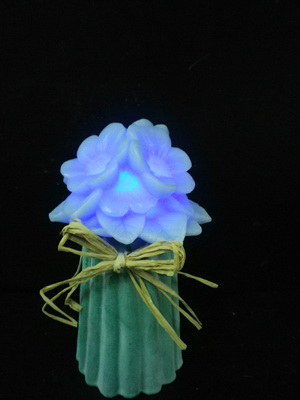 Flower candle with LED light