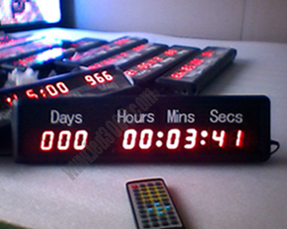 Countdown Timer LED Sign