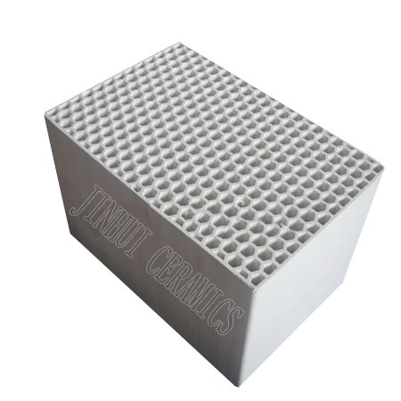 Honeycomb heat storage substrate for HTAC