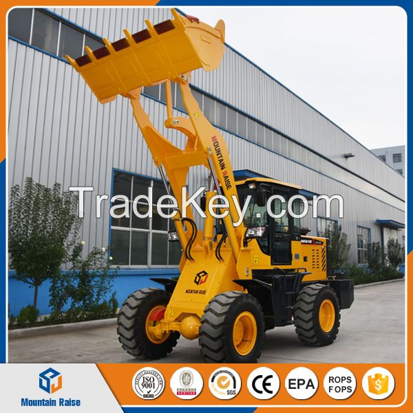 China mini loader 2 ton wheel loader zl20 low price