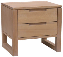 2 drawer bedside 50*42*46cm
