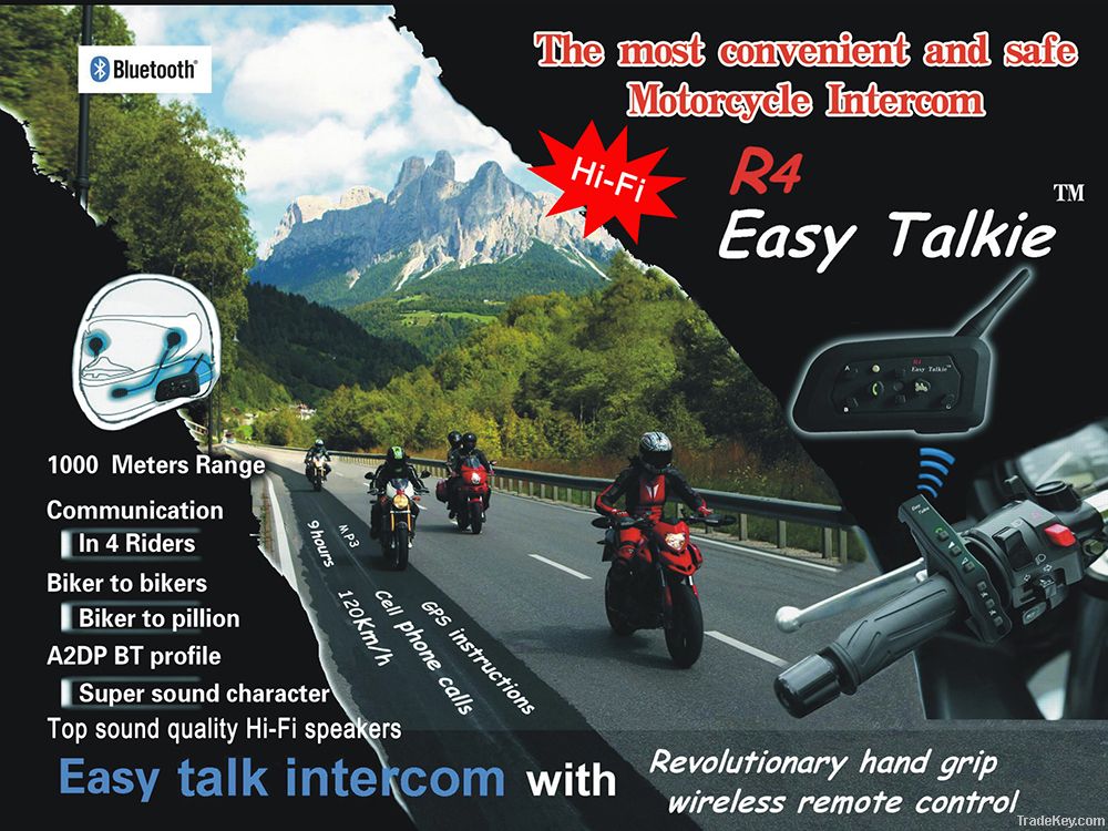 R4 Easy Talkie bluetooth helmet intercom