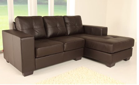 Leather sectional sofa set