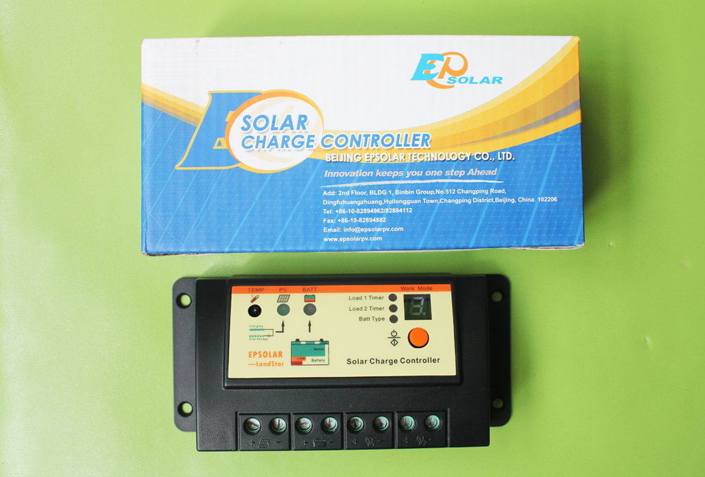 Dual load solar light controller LS1024RD, 10A, 12/24V