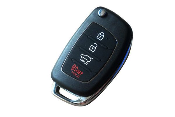 Flip key shell 3 button+panic for Hyundai