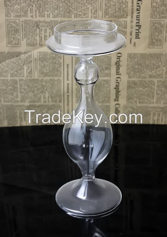 Glass candle holder for tealight or votive candle holder