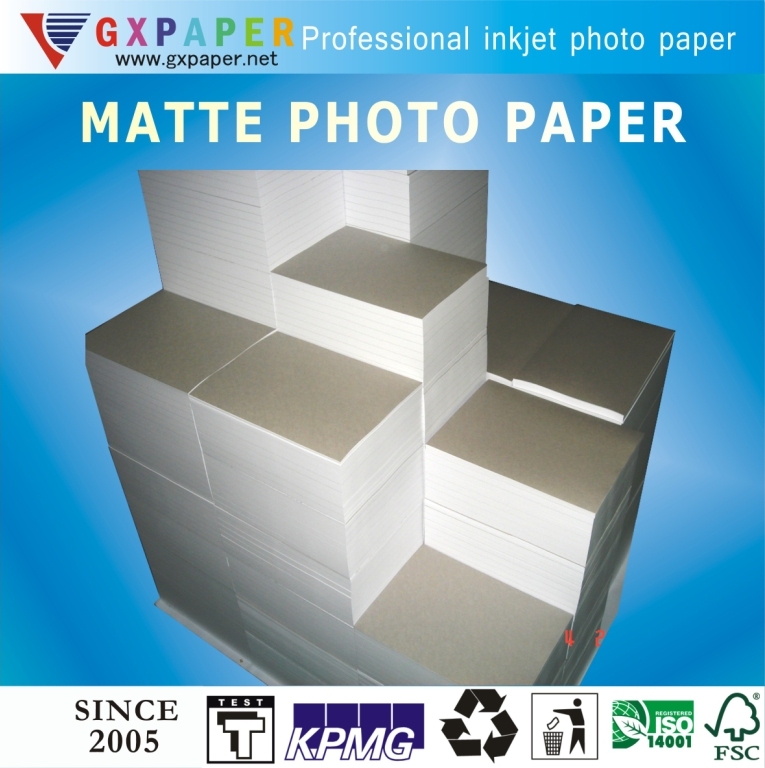 Premium Double Side Waterproof Matte Inkjet Photo Paper, Cast Coated