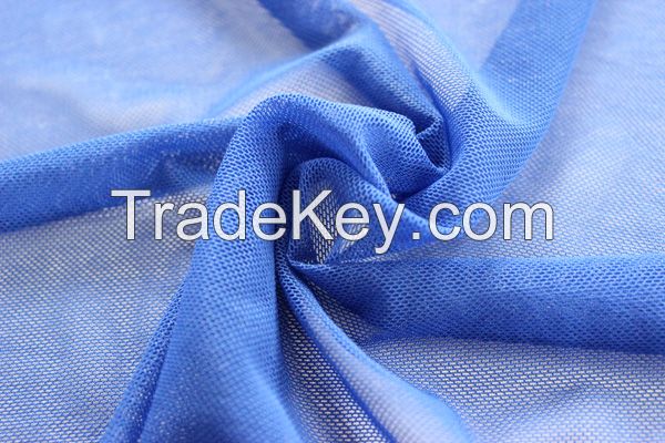 warp knitting nylon spandex stretch elastane power mesh net fabric for lingerie and underwear