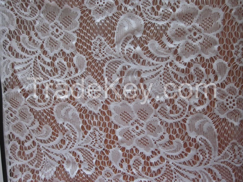 nylon scalloped  guipure lace in stock textile