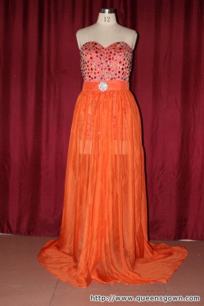 Women Sexy A-line Patchwork Style Beads and Pleated Sweetheart Off Shoulder Evening Party Prom Dress