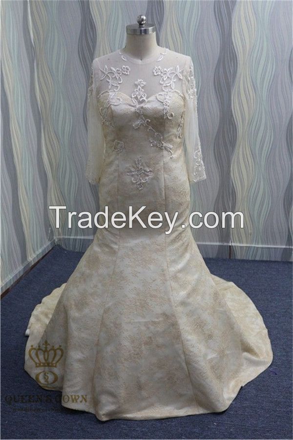  High Quality Cheap Price  bride wedding dress bridesmail dress