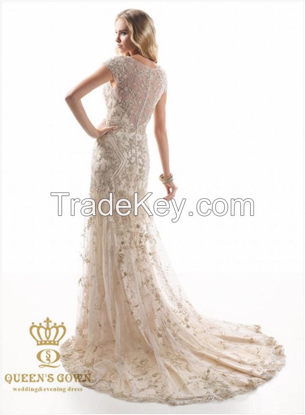  The new Lace Mermaid Wedding Dress bridesmail dress