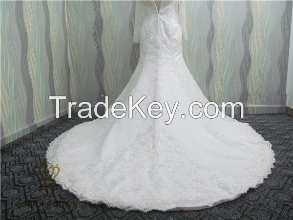  The New Lace Mermaid Wedding Dress Bridesmail Dress