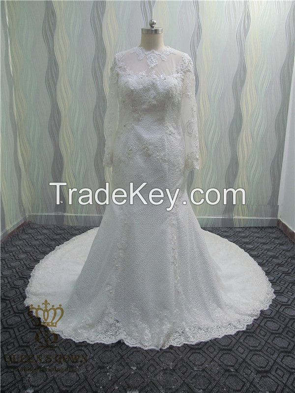  The new Lace Mermaid Wedding Dress bridesmail dress