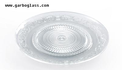 Crystal glass dish