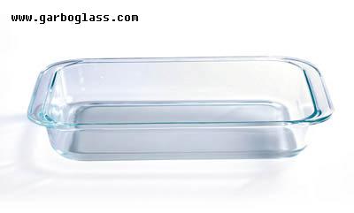 Heat-resistant glass bakeware