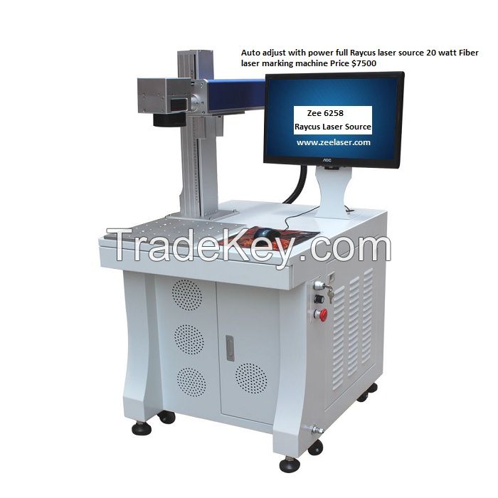 Fiber Laser Marking Machine 20 watt with raycus laser source auto up down