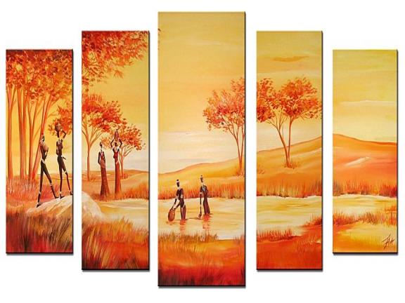 160cm x 80cm Set (5 panels ) High Quality Decoration Abstract Oil Pain