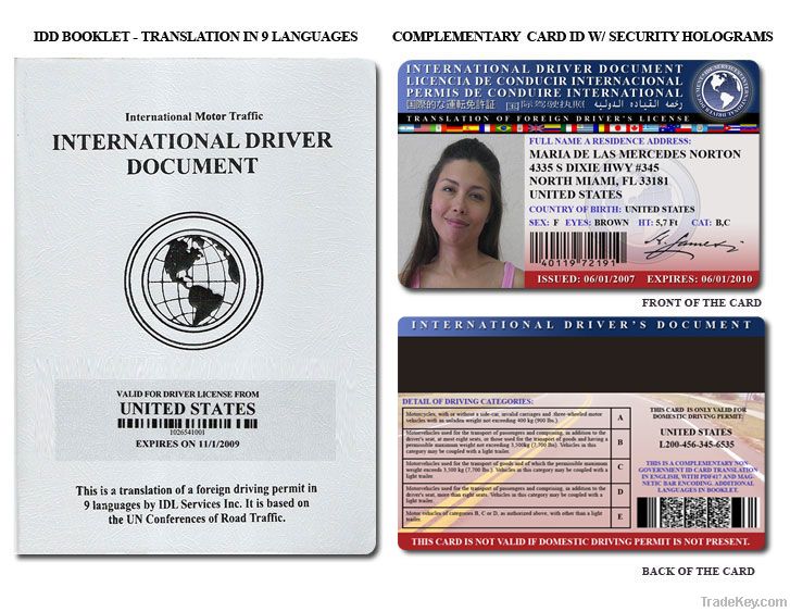 International Drivers Document (IDD)