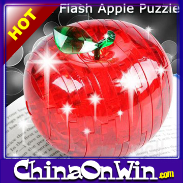 3D Crystal Apple Puzzle