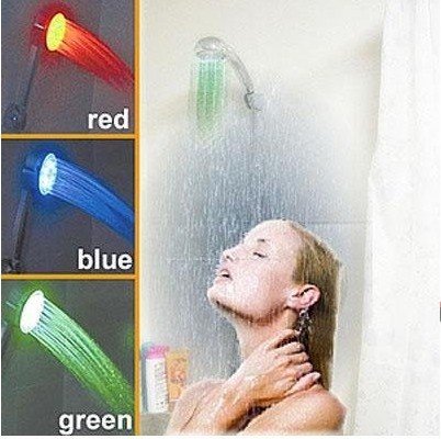 Color Automatic Change LED Bathroom Shower Head