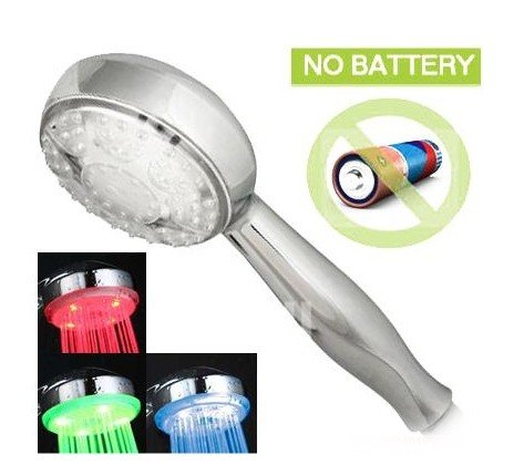 Color Automatic Change LED Bathroom Shower Head