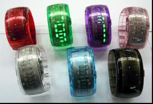 2011 Newest Rubber LED Bracelet Watch