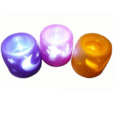 LED Electronic Light Ghost Projection Candle