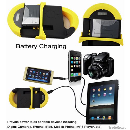 Universal Solar Battery Charger with LCD Indication for Mobile Camera