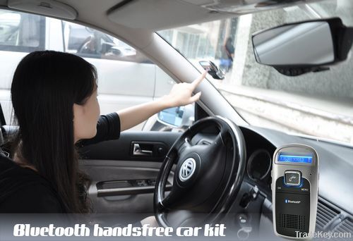 Solar Bluetooth Handsfree Speaker Car Kit with Caller ID and MP3