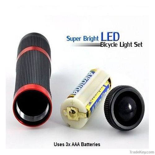 Super Bright LED Bicycle Light Set - Solar Edition