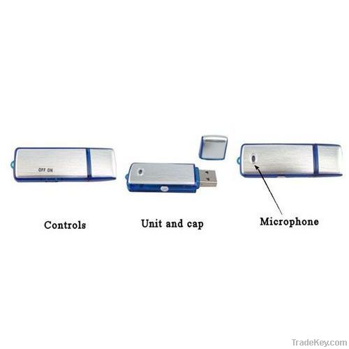 4GB USB Flash Drive With Audio Voice Recorder