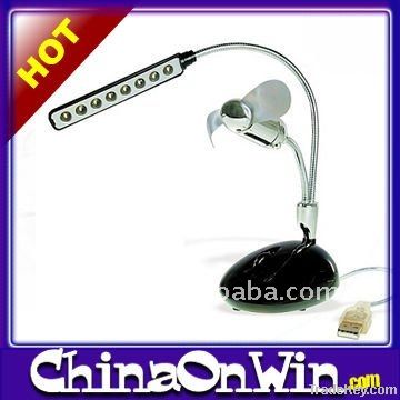 LED USB Table Lamp with fan