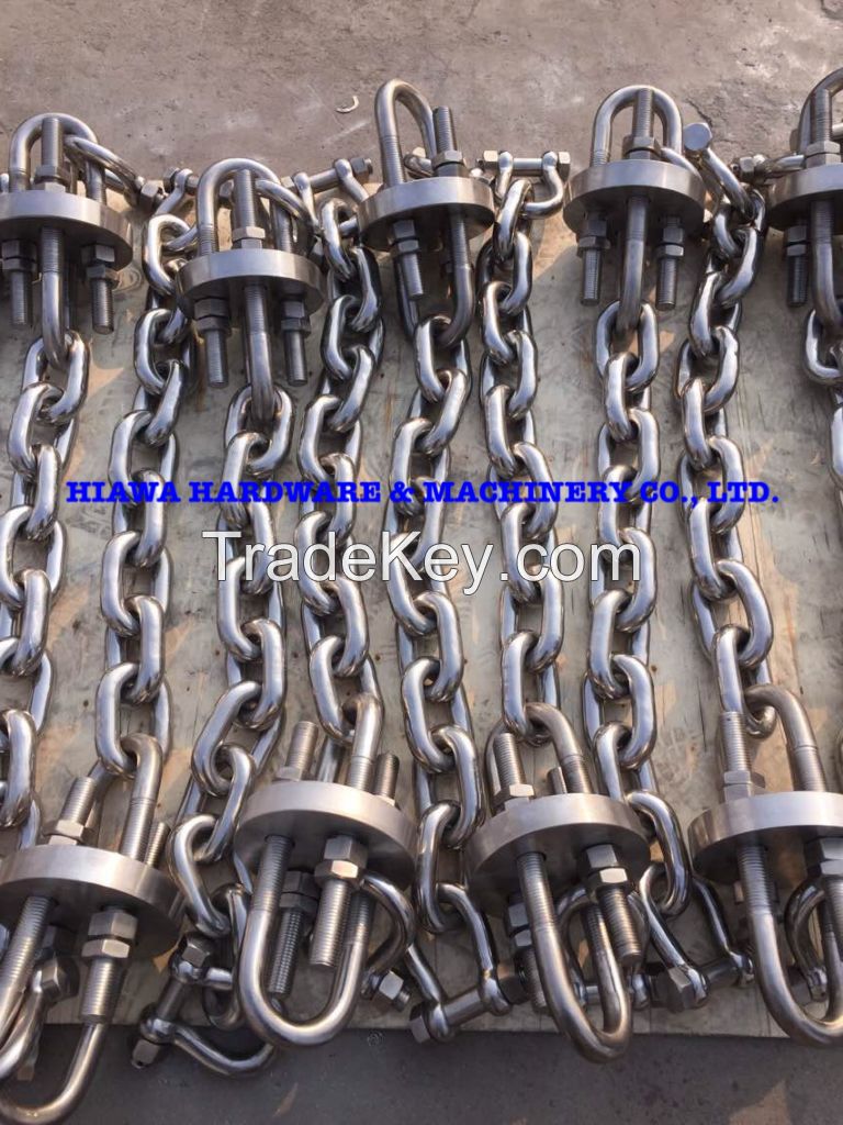 marine fender chains, stainless steel chains