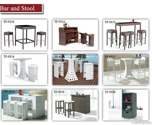 rattan wicker bar stool furniture